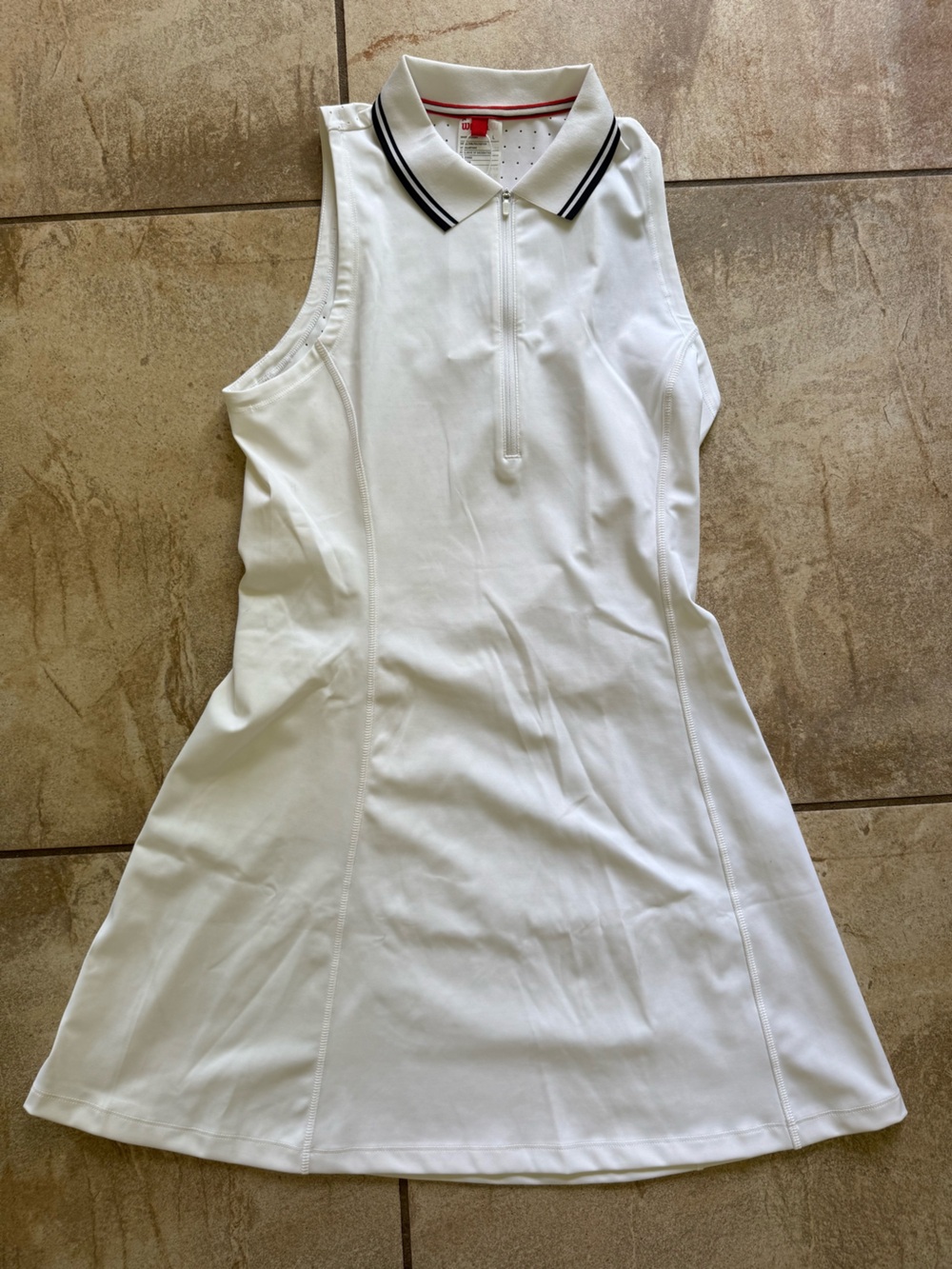 Wilson White with Navy Trim Riverside Tennis Dress